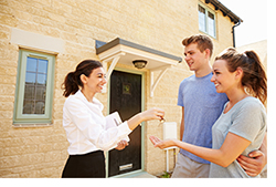 Tenants receiving their property keys